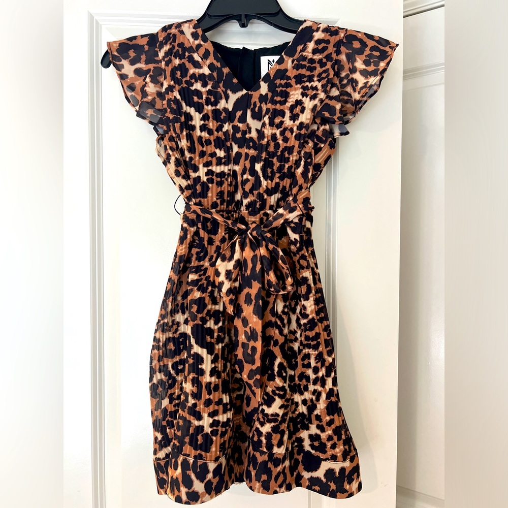 Girls Milly Mini size 10 Leopard print party dress